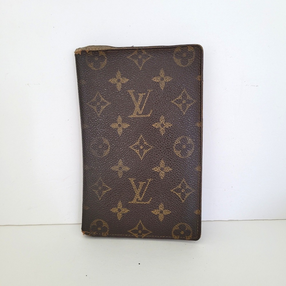 Louis Vuitton Monogram Long Wallet Vintage Brown Malletier 823 ET